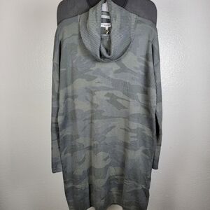 Splendid Cowl Neck Dress Above Knee Camo Design Size‎ S